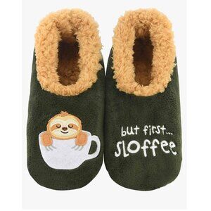 Snoozies Pairables Sherpa Lined Slipper Socks Sz M/7/8​​​​​​